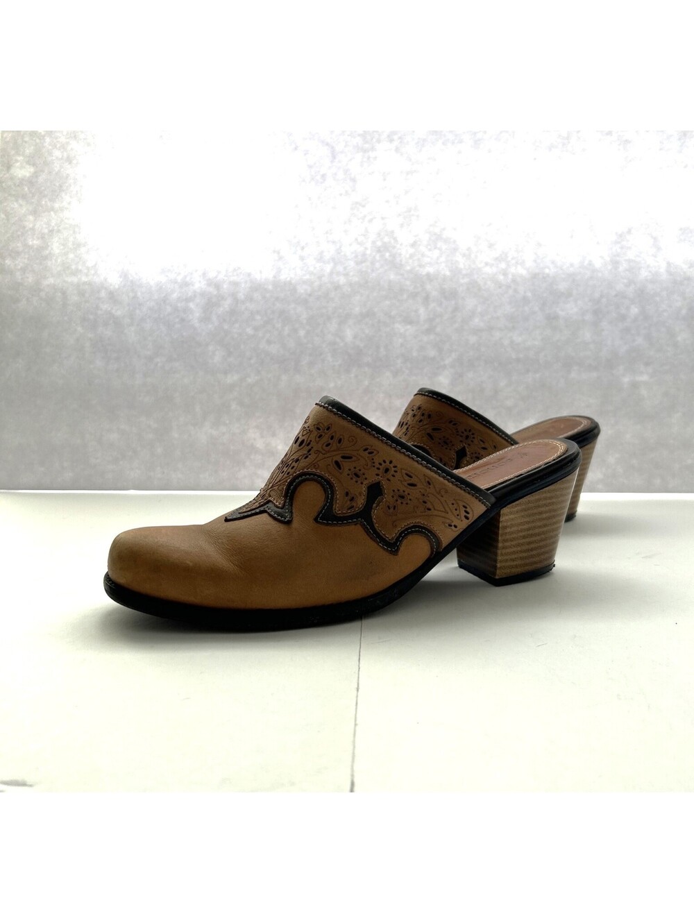 Womens Sonora Double H Cowgirl Bismark Snip toe Mule Western Size 7